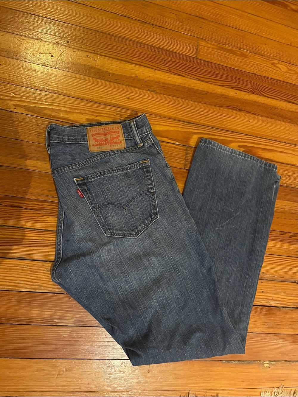 Levi's Men's Dark Blue Straight-Leg Jeans